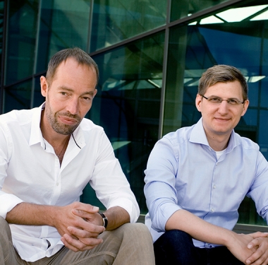 Felix Grau und Sven Walter, Geschäftsführer der Nova Building IT